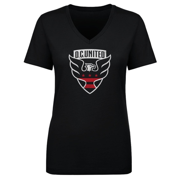 Majestic Tops - EUC Majestic Women’s XL V-Neck Tee D.C. United Vintage Primary Logo